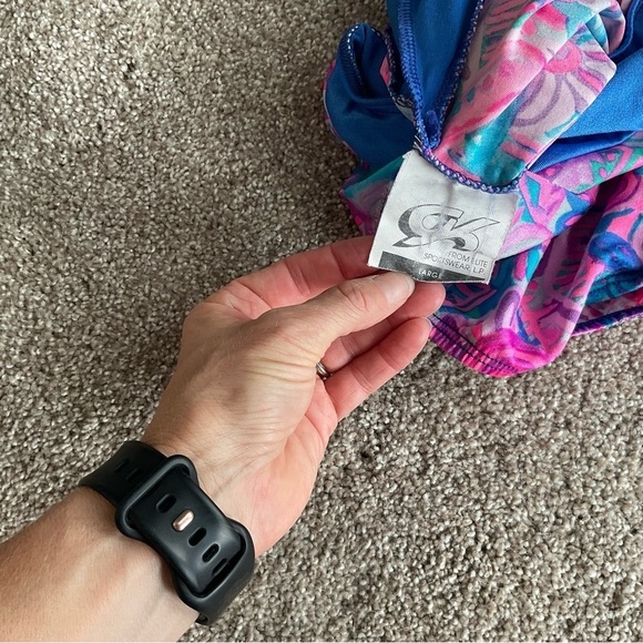 GK Pink and Blue Gymnastics Leotard Size Child Large - Picture 7 of 7